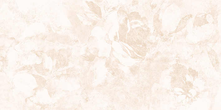 Fresco Плитка настенная декорированная рельеф цветы светло-бежевый (FRL302D) 29,8x59,8