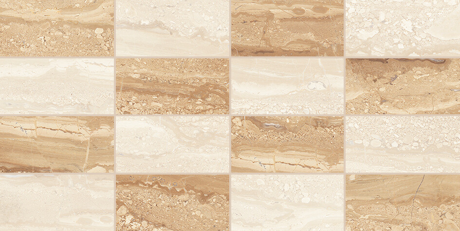 Arena Плитка настенная мозаика бежевый 08-00-11-491 20х40