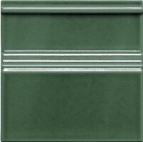 Плитка ADMO5205 Rodapie Clasico C/C Verde Oscuro 15x15