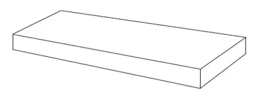 Ступени 620070802237 Rinascente Grey Scalino Angolare DX 33x80