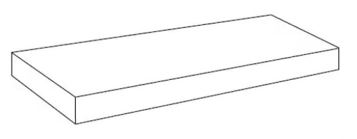 Ступени 620070802272 Rinascente Grey Scalino Angolare SX 33x60