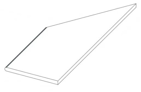 Керамогранит 620090000901 Rinascente Clay Round Angolo Sx LASTRA 20mm 30x60