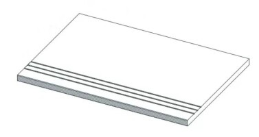 Ступени 620040000129 Rinascente Clay Gradino Lineare LASTRA 20mm 30x60