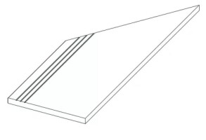 Ступени 620040000131 Rinascente Clay Gradino Lineare Angolo Sx LASTRA 20mm 30x60