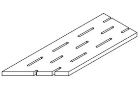 Керамогранит 620090000925 Rinascente Grey Griglia Angolo Sx LASTRA 20mm 20x60
