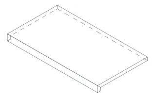 Ступени 620070802278 Rinascente Grey Scalino Sp LASTRA 20mm 33x60