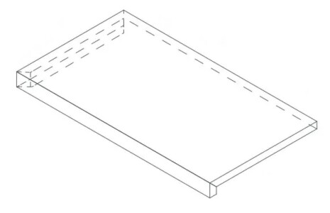 Ступени 620070802279 Rinascente Grey Scalino Angolo Dx LASTRA 20mm 33x60