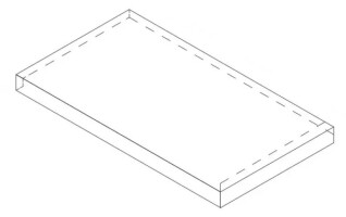 Ступени 620070802280 Rinascente Grey Scalino Angolo Sx LASTRA 20mm 33x60