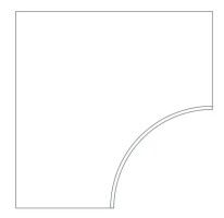 Керамогранит 620090000927 Rinascente Grey Bordo Curvilineo Round LASTRA 20mm 60x60