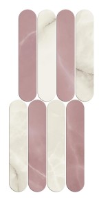 Мозаика 620110000163 Symphonyx Crystal - Rose Mosaic Ellipse Lap 56x23,5