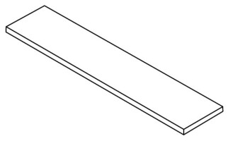 Ступени 620070002740 Rinascente Resin White Scalino Angolare Dx 33x120