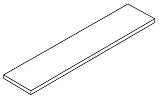 Ступени 620070002745 Rinascente Resin White Scalino Angolare Sx 33x120