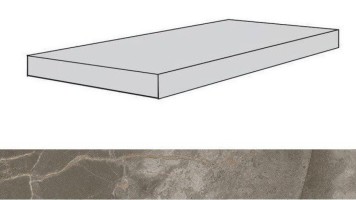 Ступени 620070001332 Allure Grey Beauty Scalino Angolare Dx/Аллюр Грей Бьюти Dx 33x120