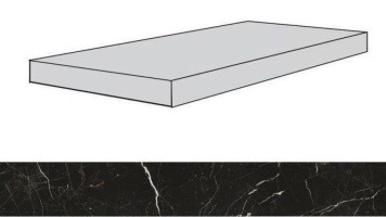 Ступени 620070001334 Allure Imperial Black Scalino Angolare Dx/Аллюр Империал Блек Dx 33x120