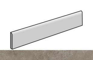 Керамогранит 610130004526 Drift Light Grey Battiscopa/Дрифт Лайт Грей 7.2x80