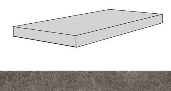 Ступени 620070001193 Drift Grey Scal.120 Ang.Dx/Дрифт Грей Ступ.120 Угл.Пр 33x120