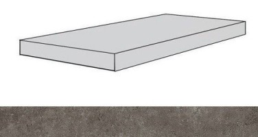 Ступени 620070001405 Drift Grey Scal.160 Ang.Dx/Дрифт Грей Ступ.160 Угл.Пр 33x160