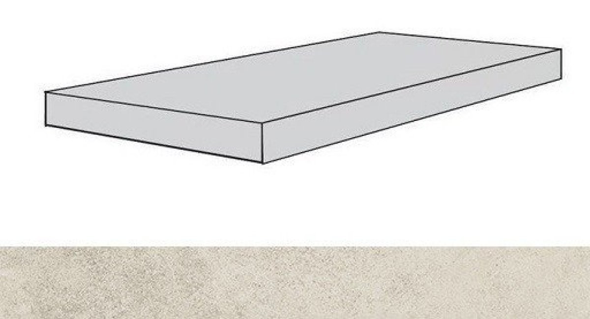 Ступени 620070001318 Drift White Scal.60 Ang.Dx/Дрифт Вайт Ступ.60 Угл.Пр 33x60