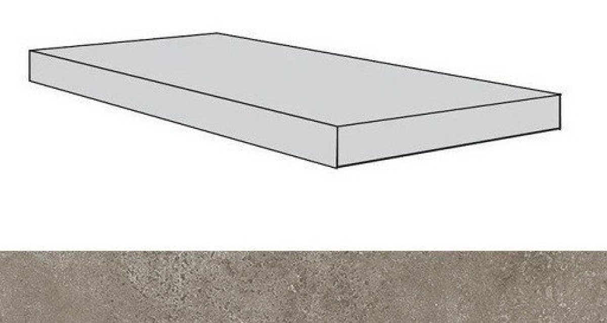 Ступени 620070001323 Drift Light Grey Scal.60 Ang.Sx/Дрифт Лайт Грей Ступ.60 Угл.Лев 33x60