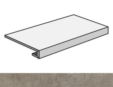 Ступени 620070001315 Drift Light Grey Scal.60 Front/Дрифт Лайт Грей Ступ.60 Фронт 33x60