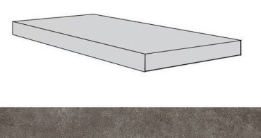 Ступени 620070001397 Drift Grey Scal.80 Ang.Sx/Дрифт Грей Ступ.80 Угл.Лев 33x80