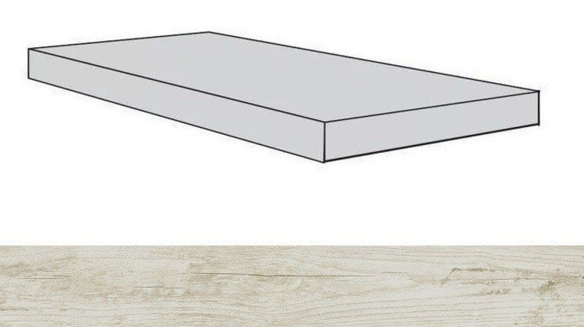 Ступени 620070001384 Iconic White Scal.160 Ang.Sx/Айконик Вайт Ступ.160 Угл.Лев 33x160