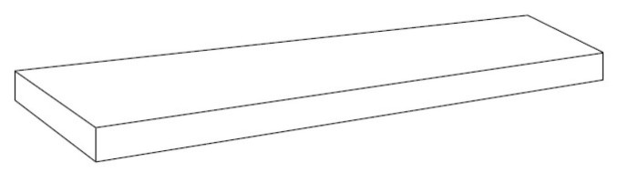 Ступени 620070001521 Thesis Senape Scalino Angolare Sx 33X120