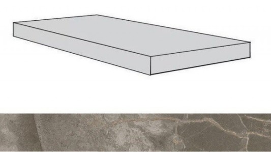 Ступени 620070001733 Allure Grey Beauty Scalino Angolare Dx/Аллюр Грей Бьюти 33X120