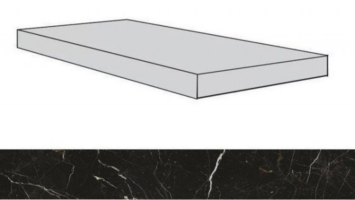 Ступени 620070001734 Allure Imperial Black Scalino Angolare Dx/Аллюр Империал Блэк 33X120