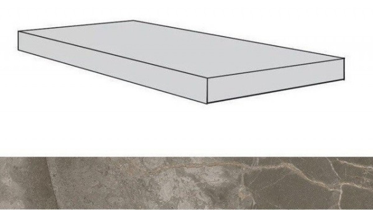 Ступени 620070001769 Allure Grey Beauty Scalino Angolare Dx/Аллюр Грей Бьюти 33X80