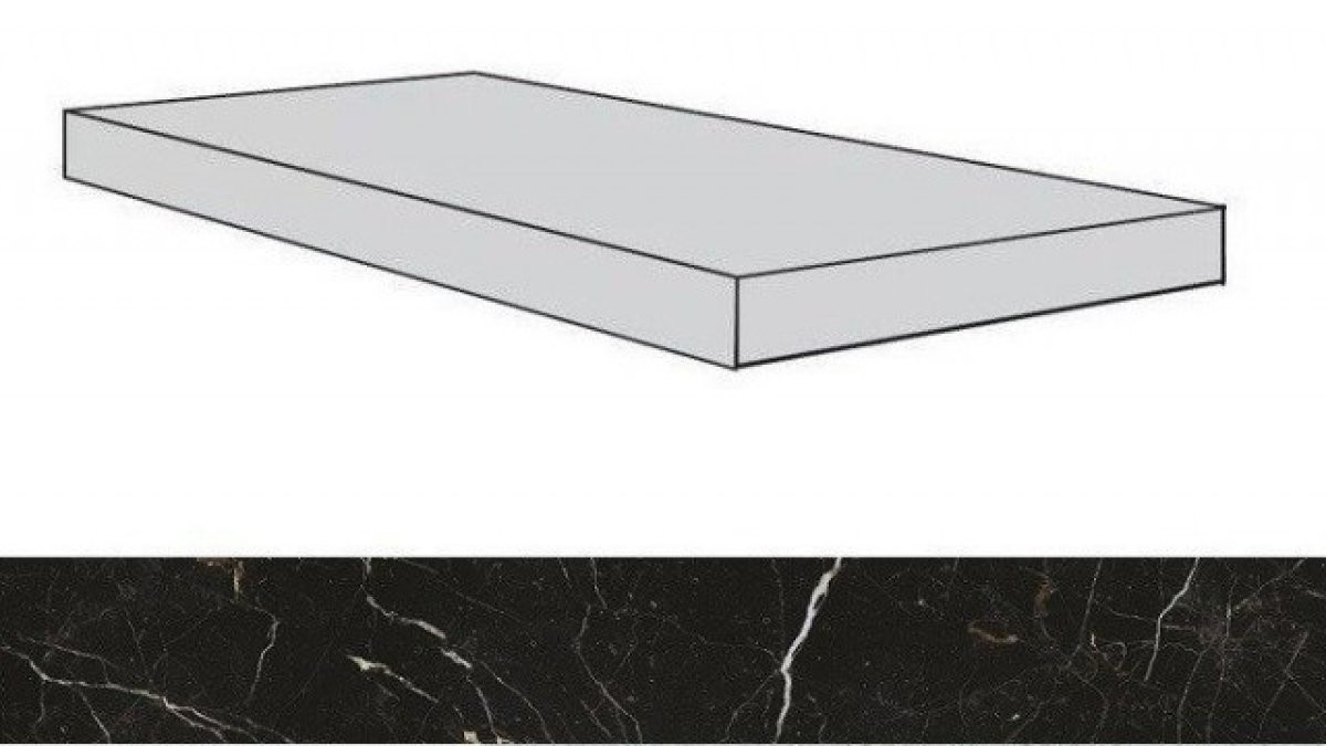 Ступени 620070001794 Allure Imperial Black Scalino Angolare Dx Lap/Аллюр Империал Блэк Шлиф 33X80