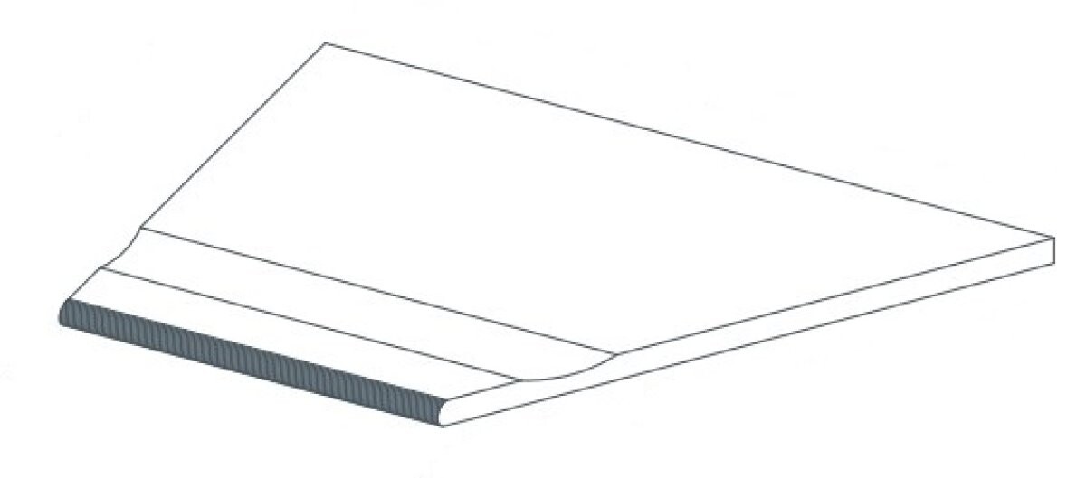 Керамогранит 620090000789 Drift White Bordo Piscina Angolo Dx 30x60