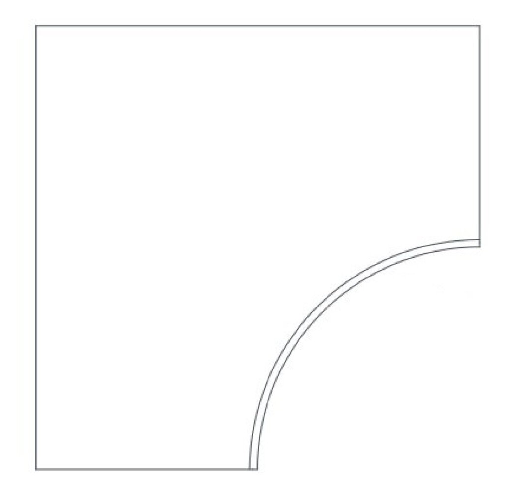 Керамогранит 620090000795 Drift White Bordo Curvilineo Round 30 60x60