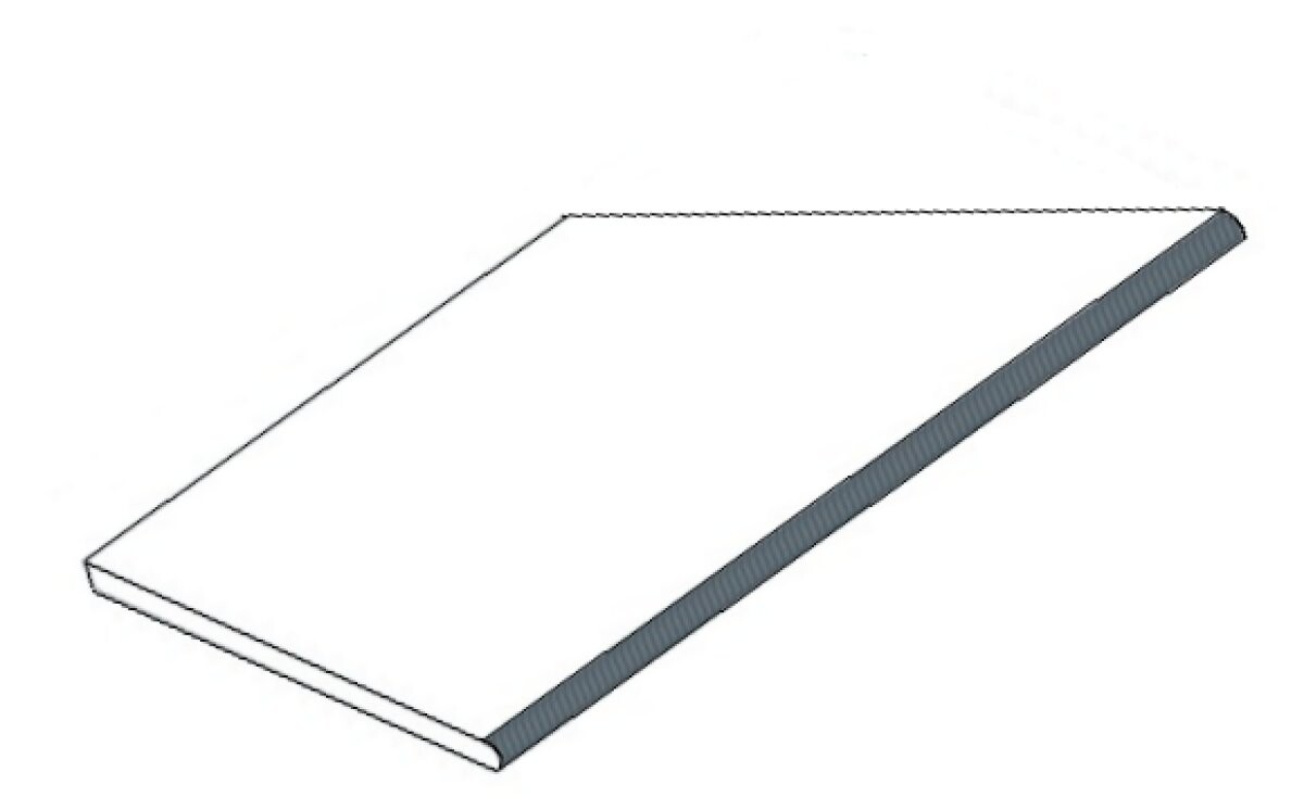 Керамогранит 620090000862 Drift Grey Round Angolo Esterno Sx 30x60