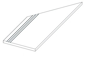 Ступени 620040000124 Drift Grey Gradino Lineare Angolo Sx 30x60