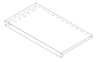 Ступени 620070001827 Drift White Scalino Angolo Dx 33x60