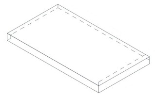 Ступени 620070001831 Drift Grey Scalino Angolo Sx 33x60