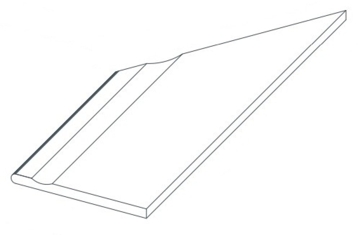 Керамогранит 620090000818 Force Fancy Bordo Piscina Angolo Sx 30x60