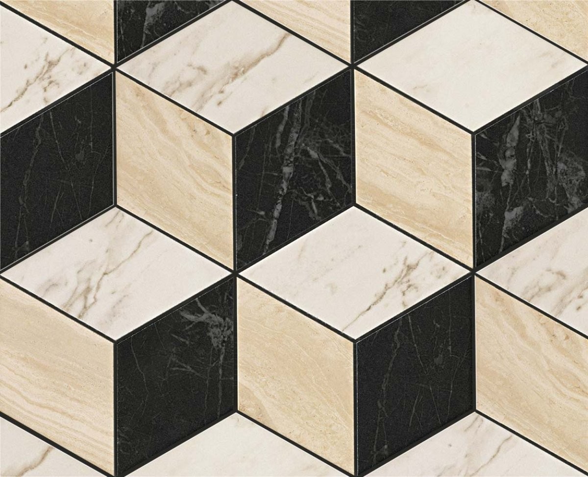 Мозаика ADVR Marvel Mosaico Esagono Multicolor Warm 30х35