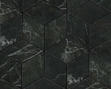 Мозаика ADVP Marvel Noir St.Laurent Mos. Esagono Lapp 30х35