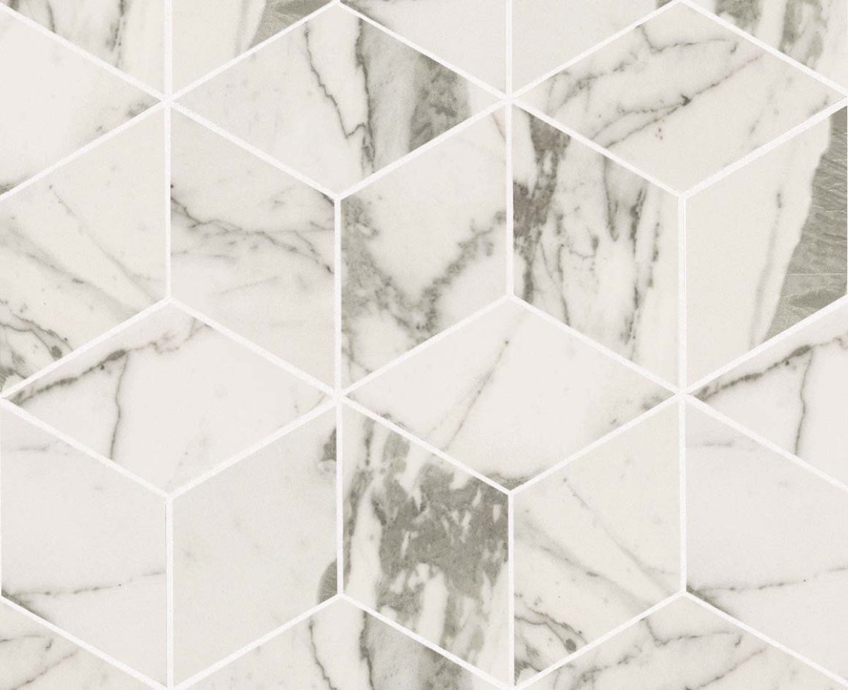 Мозаика ADVK Marvel Statuario Select Mos. Esagono Lapp. 30X35