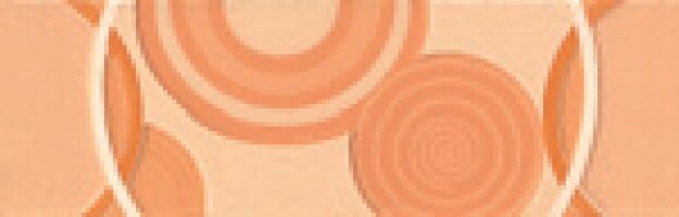 Плитка LGOT Glamour Apricot List. Circle Mix 2 8х25