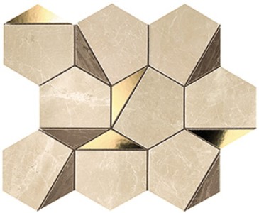 Плитка 9EHS Marvel Gold Hex Sable-Brown 25.1x29