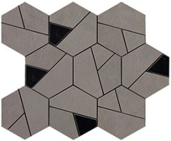 Мозаика AN69 Boost Smoke Mosaico Hex Black 25x28.5