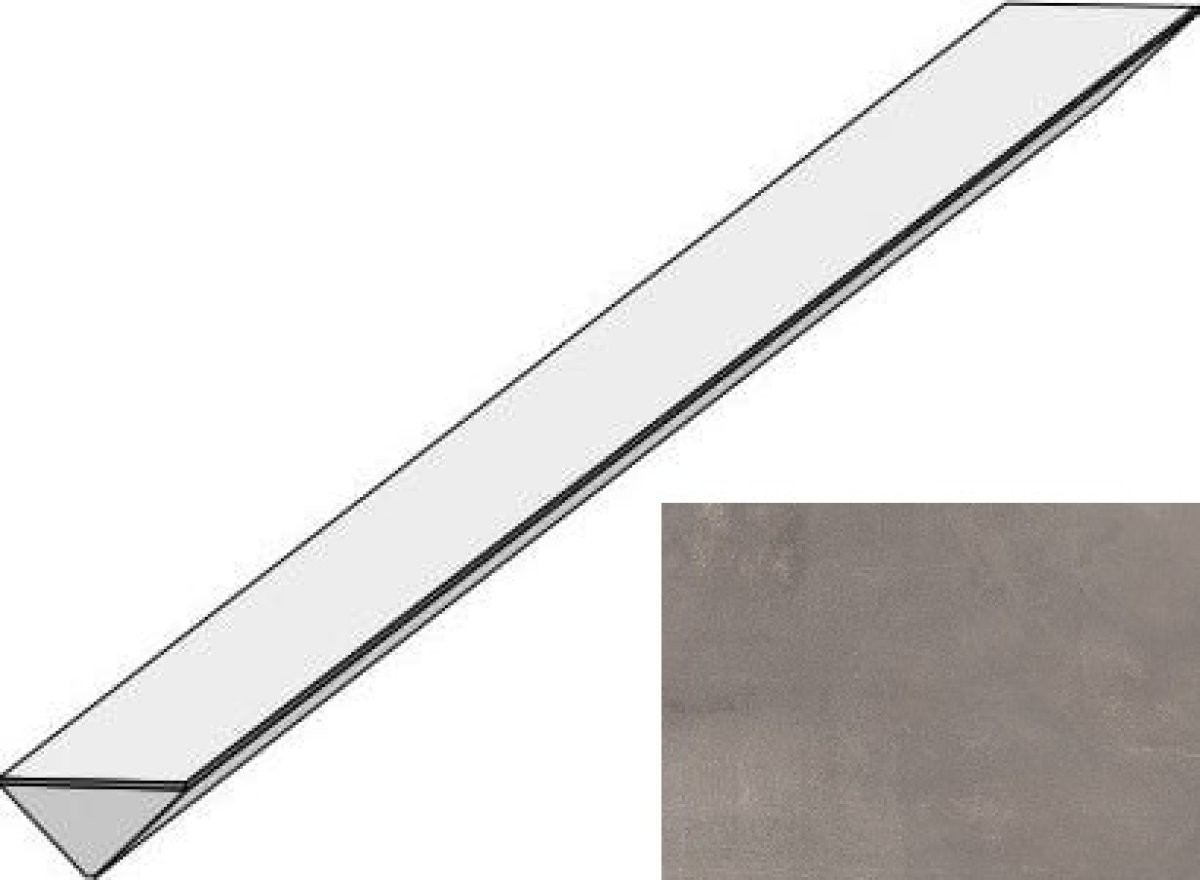 Плитка LBBY Boost Grey Corner 40 1,4x40