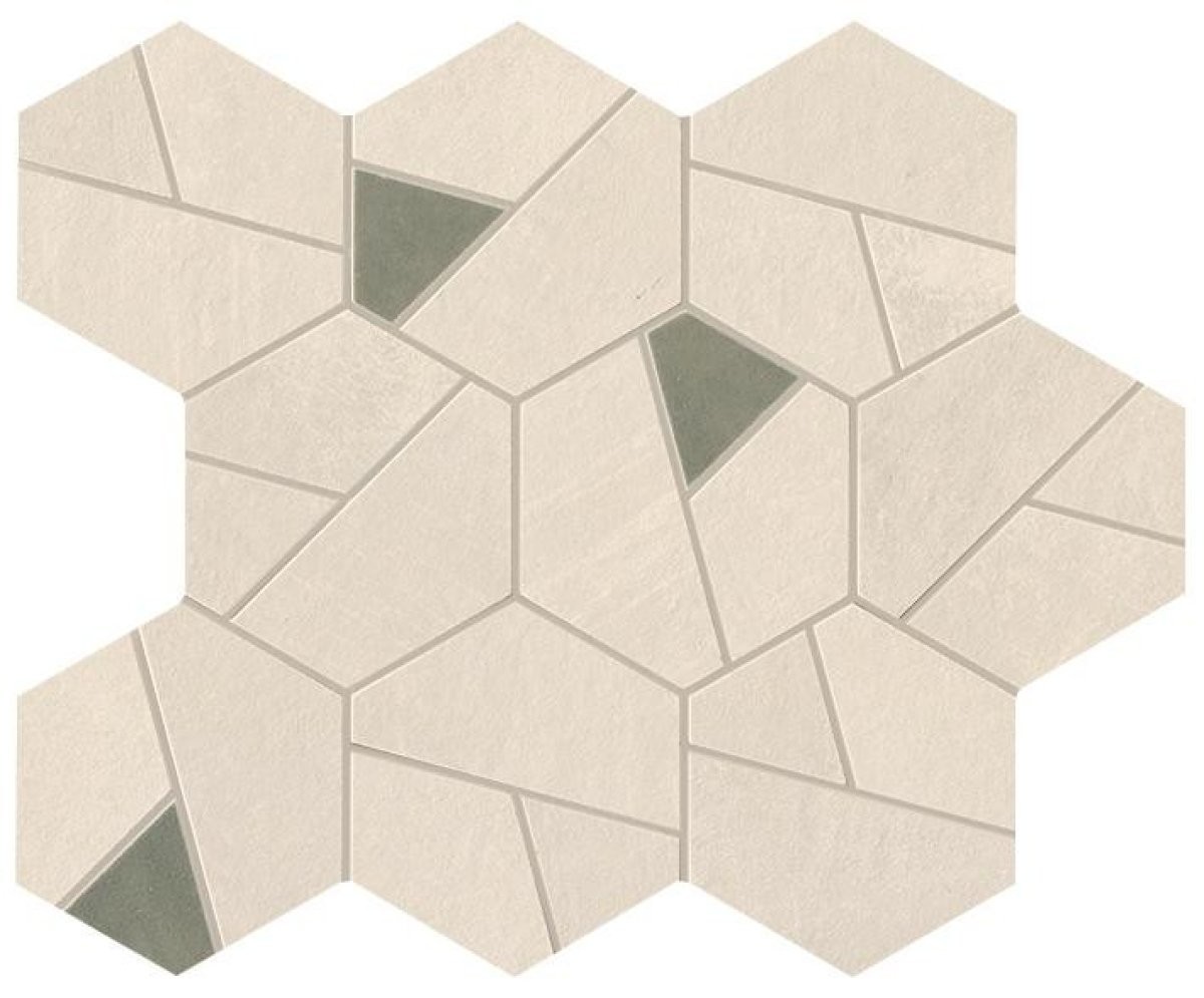 Мозаика A0QN Boost Pro Ivory Mosaico Hex Olive 25x28,5