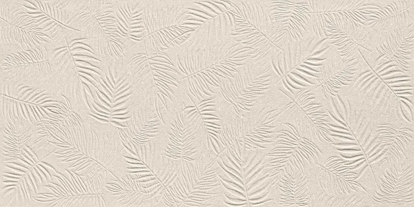 Плитка A579 3D Wall Carve Leaf Ivory 40x80