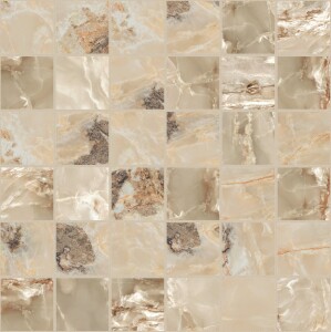 Мозаика 767751 Onyx&More Golden Blend Glossy Mosaico 5x5 30x30