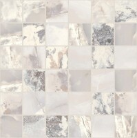 Мозаика 767757 Onyx&More White Blend Satin Mosaico 5x5 30x30