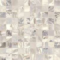 Мозаика 767761 Onyx&More White Blend Satin Mosaico 3x3 30x30